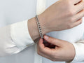 Graduated Diamond Swirl Bracelet for Men Diamond with 3.57 ct.(finished) 1.2mm, 1.3mm, 1.4mm - Luxury Time NYC