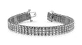 Grand Double Diamond Bracelet with 1.98 ct.(finished) 1.3mm - Luxury Time NYC