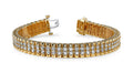 Grand Double Diamond Bracelet with 3.04 ct.(finished) 1.75mm - Luxury Time NYC