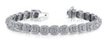 Grand Princess Cut Diamond Bracelet with 4.45 ct.(finished) 1.1mm, 2.5mm - Luxury Time NYC