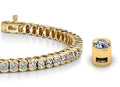 Half Bezel Confidence Diamond Tennis Bracelet with 4.10 ct.(finished) 2.7mm - Luxury Time NYC