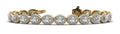 Halo Dreams Diamond Bracelet with 9.55 ct.(finished) 5x3mm, 1.2mm - Luxury Time NYC