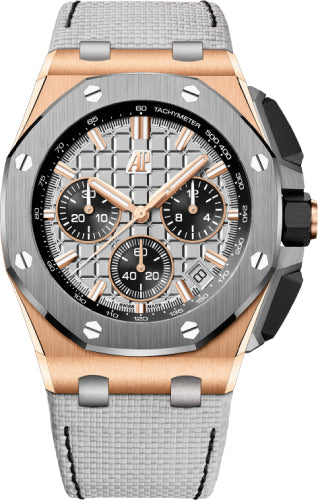 Audemars Piguet Royal Oak Offshore Chronograph Pink Rose Gold Titanium 43mm Bezel Grey | 26420OI.OO.A015VE.01