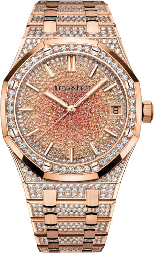 Audemars Piguet Royal Oak Rose Gold Diamond Set Dial & Bracelet 41mm | 15502OR.ZZ.1222OR.01