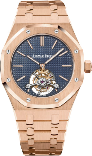 Audemars Piguet Royal Oak Extra-Thin Tourbillon 41mm Blue Index Rose Gold | 26510OR.OO.1220OR.01