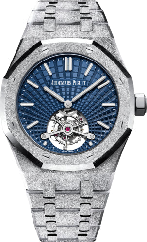 Audemars Piguet Royal Oak Tourbillon Extra-Thin White Gold Blue Index Dial White Gold 41mm Bracelet | 26520BC.GG.1224BC.01