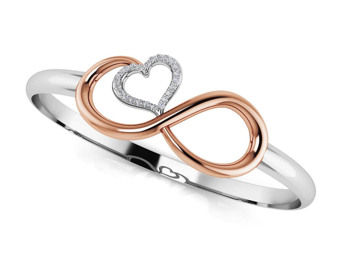 Infinite Hearts Diamond Bangle with 0.14 ct.(finished) 1mm - Luxury Time NYC