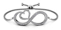 Infinite Love Diamond Heart Adjustable Lab - Grown Diamond Bracelet with 0.84 ct.(finished) - Luxury Time NYC