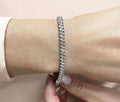 Italic Diamond Tennis Bracelet Lab - Grown Diamond with 3.96 ct.(finished) 2mm - Luxury Time NYC