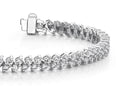 Italic Diamond Tennis Bracelet Lab - Grown Diamond with 6.15 ct.(finished) 2.5mm - Luxury Time NYC