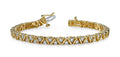 Leaning Fence Diamond Bracelet with 1.02 ct.(finished) 1.4mm - Luxury Time NYC