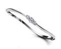 Legendary Curved Diamond Bangle with 1.00 ct.(finished) 4mm, 5mm - Luxury Time NYC