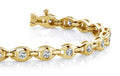 Linked Eye Diamond Bracelet with 0.99 ct.(finished) 2.1mm - Luxury Time NYC