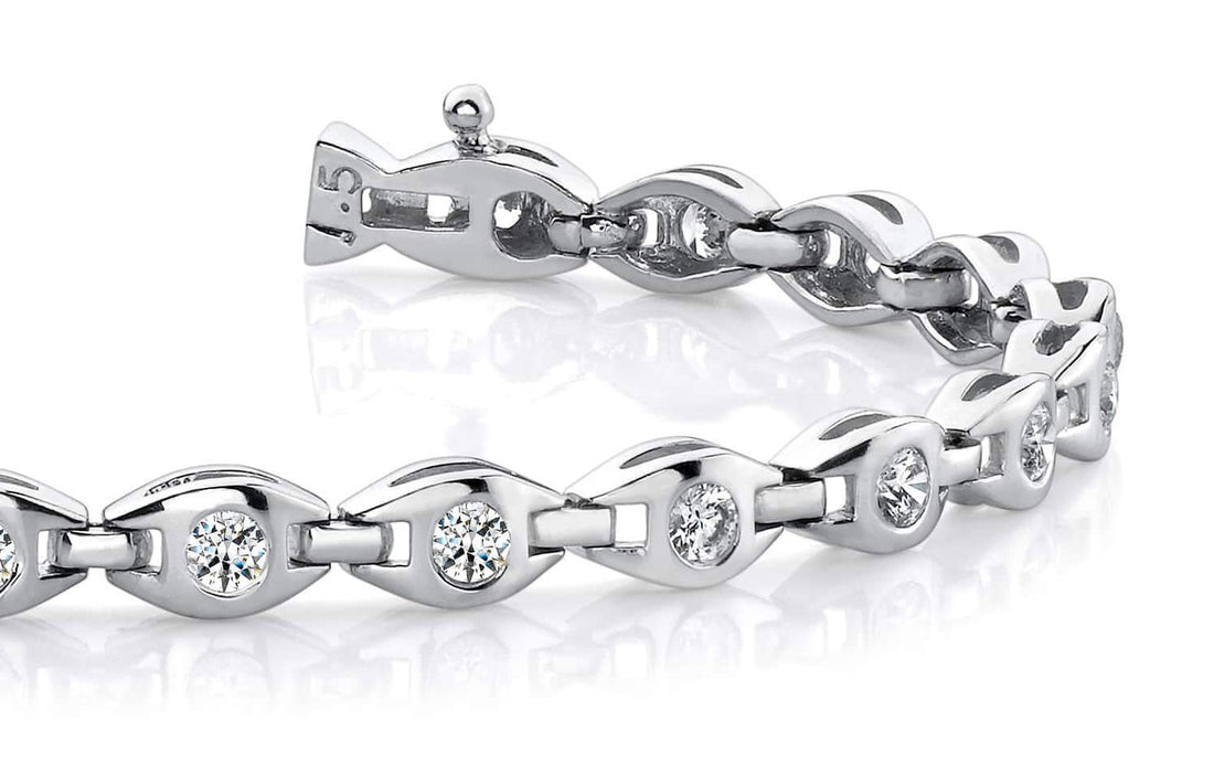 Linked Eye Lab - Grown Diamond Bracelet with 1.54 ct.(finished) 2.7mm - Luxury Time NYC