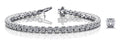 Lotus Flower Diamond Tennis Bracelet with 2.01 ct.(finished) 2mm - Luxury Time NYC