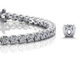 Lotus Flower Diamond Tennis Bracelet with 2.42 ct.(finished) 2.25mm - Luxury Time NYC