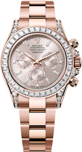 Rolex Cosmograph Daytona 40mm Sundust Diamond-Set Dial Oyster Bracelet Diamond-Set Bezel - 126595TBR