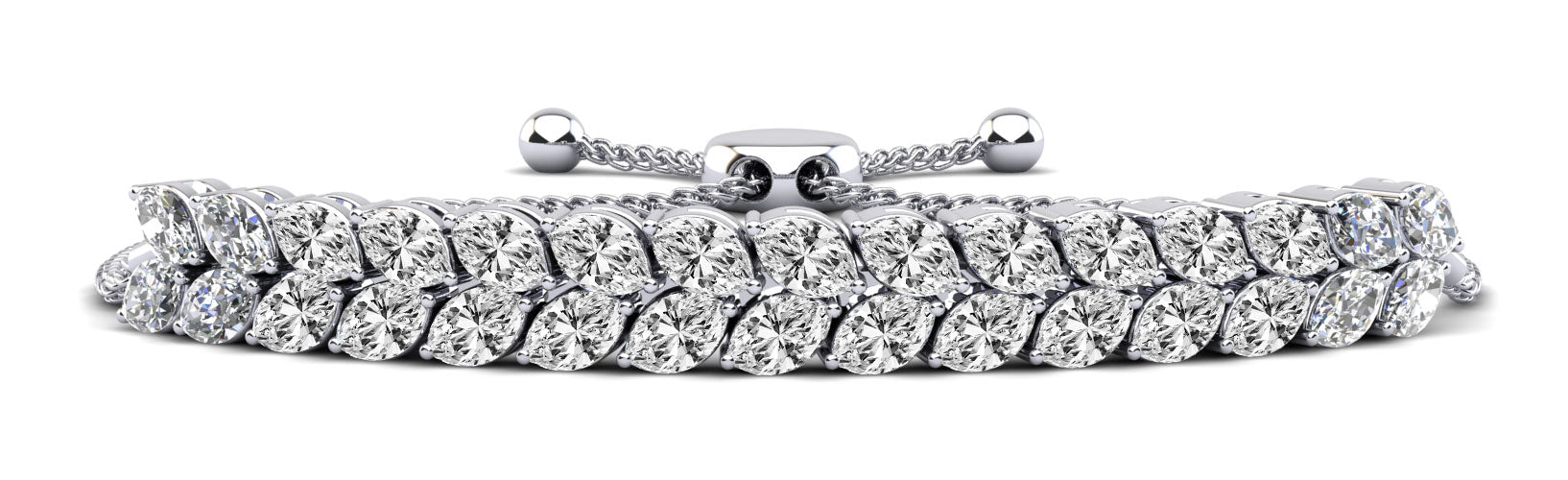 Marquise Dreams Adjustable Lab - Grown Diamond Bracelet with 3.74 ct.(finished) 4x2mm - Luxury Time NYC