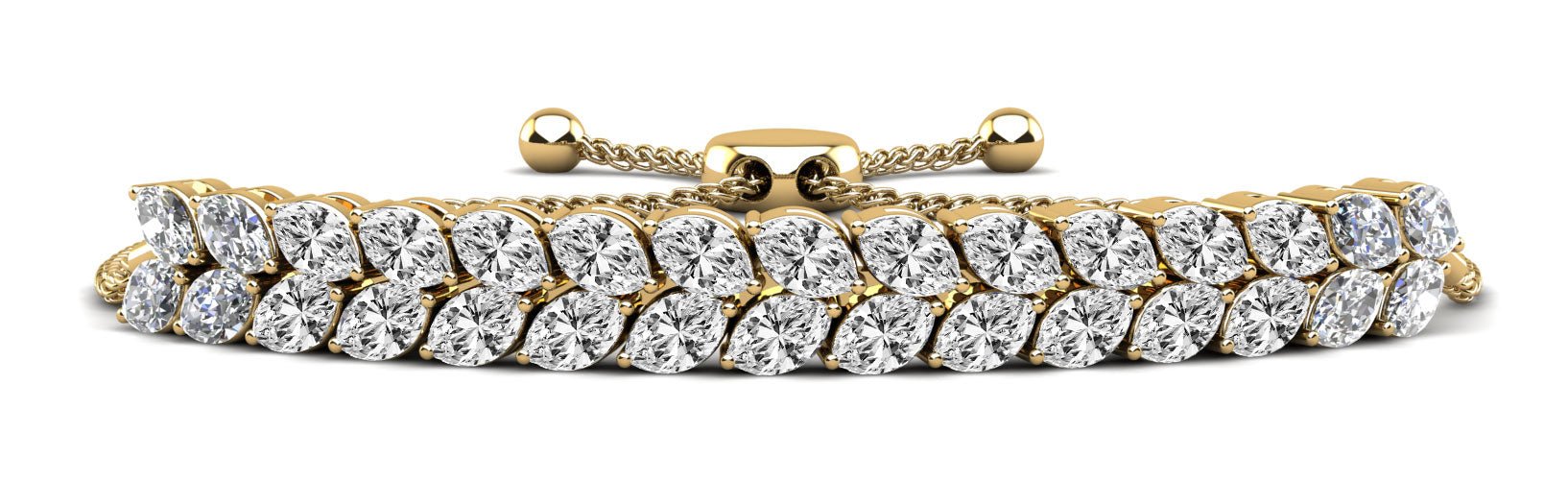 Marquise Dreams Adjustable Lab - Grown Diamond Bracelet with 6.00 ct.(finished) 5x3mm - Luxury Time NYC