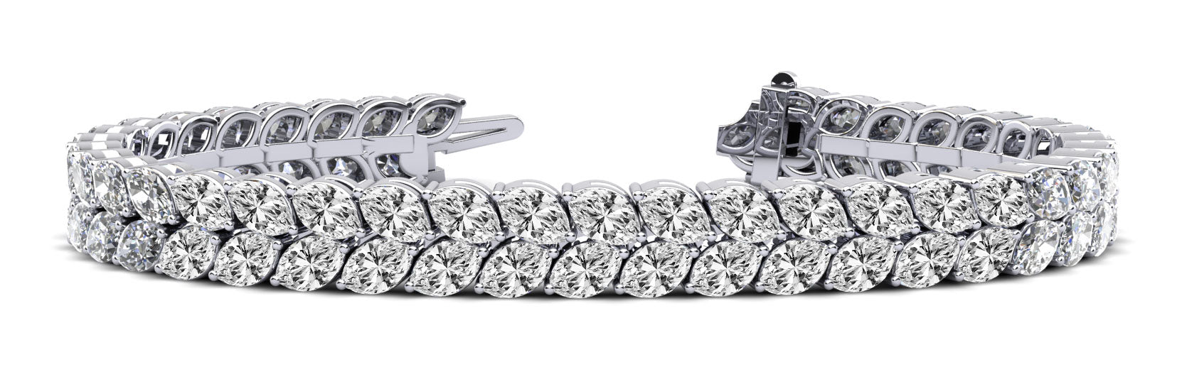 Marquise Dreams Diamond Tennis Bracelet Lab - Grown Diamond with 15.20 ct.(finished) 5x3mm - Luxury Time NYC