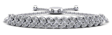 Marquise Illusion Adjustable Diamond Bracelet with 5.46 ct.(finished) 3mm - Luxury Time NYC