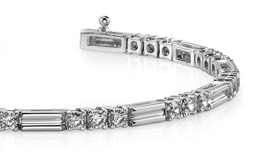 Memento Triple Diamond And Link Diamond Bracelet with 2.25 ct.(finished) 2.75mm - Luxury Time NYC