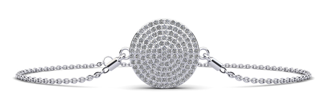 Mesmerizing Circle Diamond Adjustable Lab - Grown Diamond Bracelet with 1.02 ct.(finished) 1.1mm - Luxury Time NYC