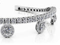 Midnight Dreams Diamond Charm Diamond Bracelet with 4.35 ct.(finished) 1mm, 2.4mm, 3.7mm - Luxury Time NYC