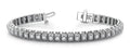 Milgrain Square Link Diamond Bracelet with 1.30 ct.(finished) 1.75mm - Luxury Time NYC