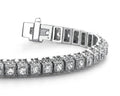 Milgrain Square Link Diamond Bracelet with 1.30 ct.(finished) 1.75mm - Luxury Time NYC