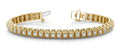 Milgrain Square Link Diamond Bracelet with 1.82 ct.(finished) 2mm - Luxury Time NYC