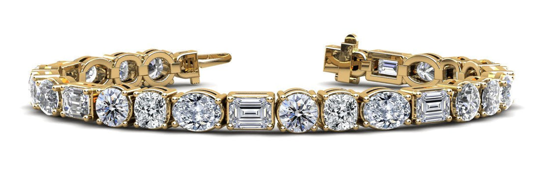 Mixed Shape Brilliance Diamond Bracelet with 22.80 ct.(finished) - Luxury Time NYC