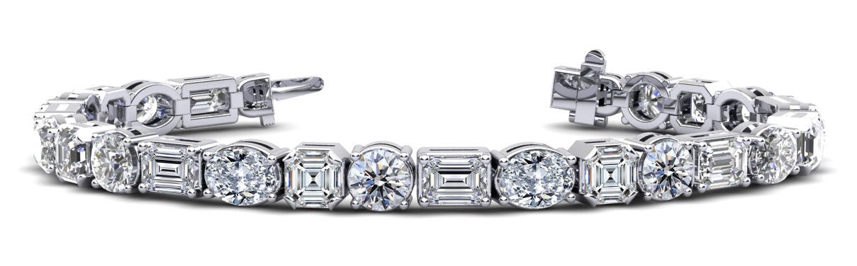 Mixed Shape Radiant Diamond Bracelet with 22.80 ct.(finished) - Luxury Time NYC