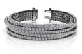 Multi Strand Flexible Diamond Tennis Diamond Bracelet with 16.50 ct.(finished) 2.5mm - Luxury Time NYC