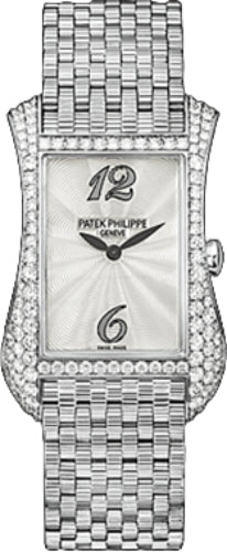 Patek Philippe Gondolo Serata Quartz White Gold Diamond Bezel Mother of Pearl Dial | 4972/1G-001