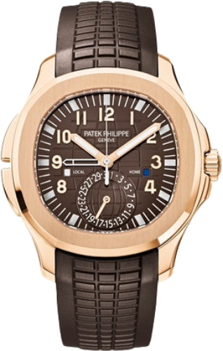 Patek Philippe Aquanaut Travel Time Rose Gold Brown Dial | 5164R-001