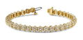 Pentagon Lab - Grown Diamond Bracelet with 5.31 ct.(finished) 1.7mm, 2.2mm - Luxury Time NYC