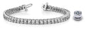 Pillow Bezel Set Diamond Tennis Bracelet with 10.50 ct.(finished) 4.0mm - Luxury Time NYC