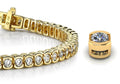 Pillow Bezel Set Diamond Tennis Bracelet with 11.70 ct.(finished) 4.25mm - Luxury Time NYC