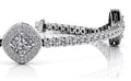 Posh Diamond Bracelet With Modern Accents Diamond with 3.67 ct.(finished) 1mm, 2.2mm, 4mm - Luxury Time NYC