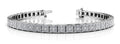 Princess Cut Diamond Illusion Bracelet Lab - Grown Diamond with 4.68 ct.(finished) 1.5mm - Luxury Time NYC