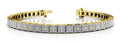 Princess Cut Diamond Illusion Diamond Bracelet with 4.68 ct.(finished) 1.5mm - Luxury Time NYC