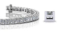 Princess Cut Dreams Bracelet Diamond with 8.96 ct.(finished) 3.0mm - Luxury Time NYC