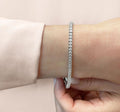 Princess Cut Dreams Lab - Grown Diamond Bracelet with 17.50 ct.(finished) 4.5mm - Luxury Time NYC