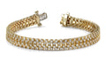 Quad Row Diamond Bracelet with 5.10 ct.(finished) 1.7mm - Luxury Time NYC