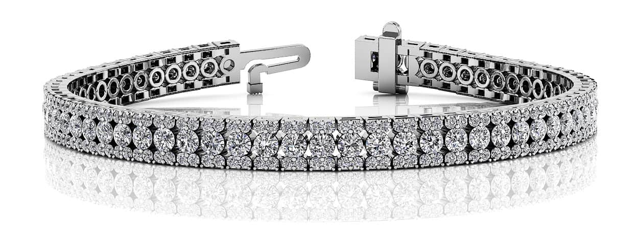 Radiant Diamond Tennis Bracelet Lab - Grown Diamond with 5.80 ct.(finished) 1.2mm, 2.5mm - Luxury Time NYC