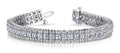 Round And Princess Diamond Bracelet with 5.76 ct.(finished) 1.2mm, 2.2mm - Luxury Time NYC