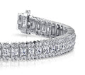 Round And Princess Diamond Bracelet with 7.90 ct.(finished) 1.4mm, 2.5mm - Luxury Time NYC