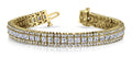 Round And Princess Lab - Grown Diamond Bracelet with 7.90 ct.(finished) 1.4mm, 2.5mm - Luxury Time NYC