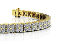 Round Diamond Blossom Tennis Diamond Bracelet with 2.58 ct.(finished) 1.5mm - Luxury Time NYC